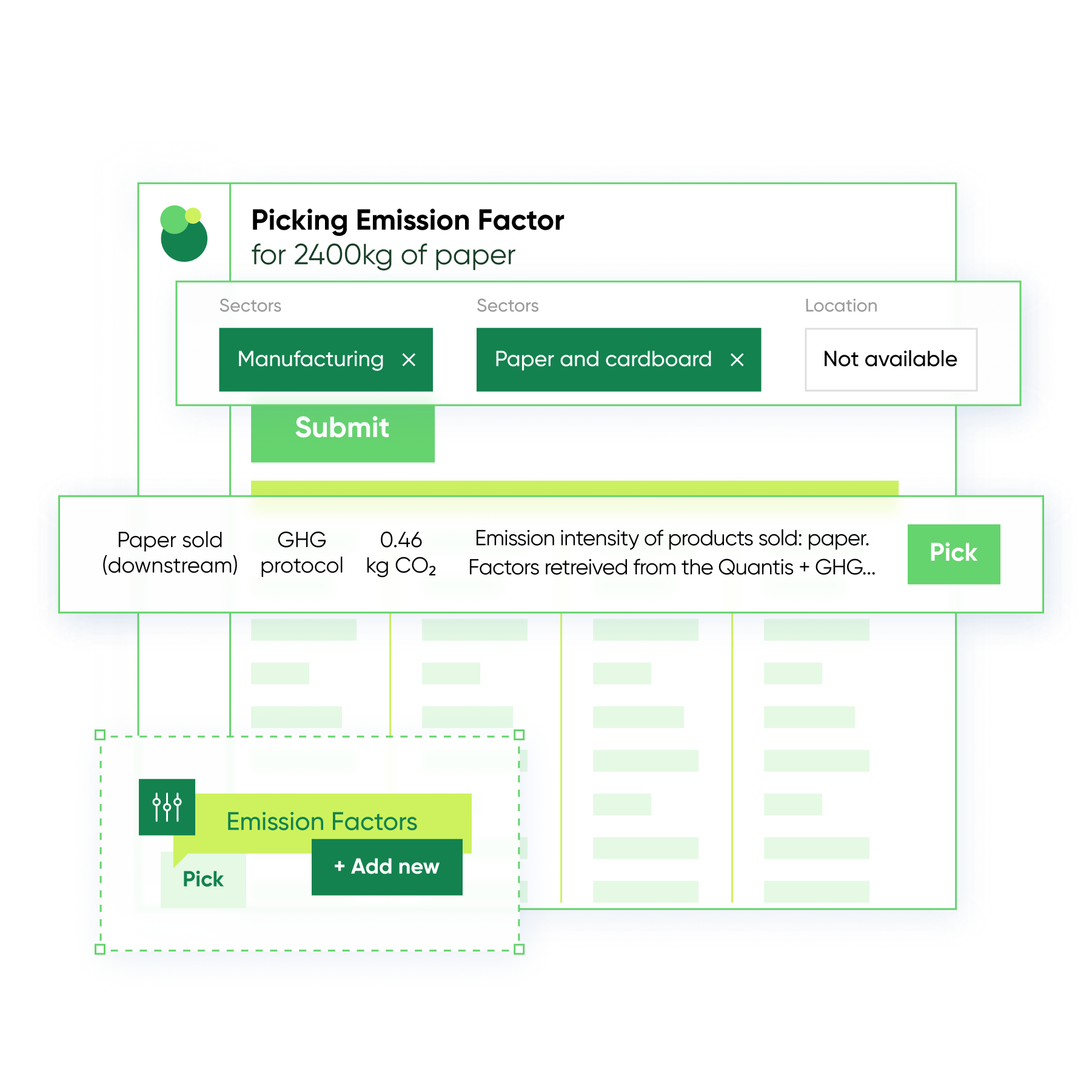 Custom emission factors in Carbon Trail